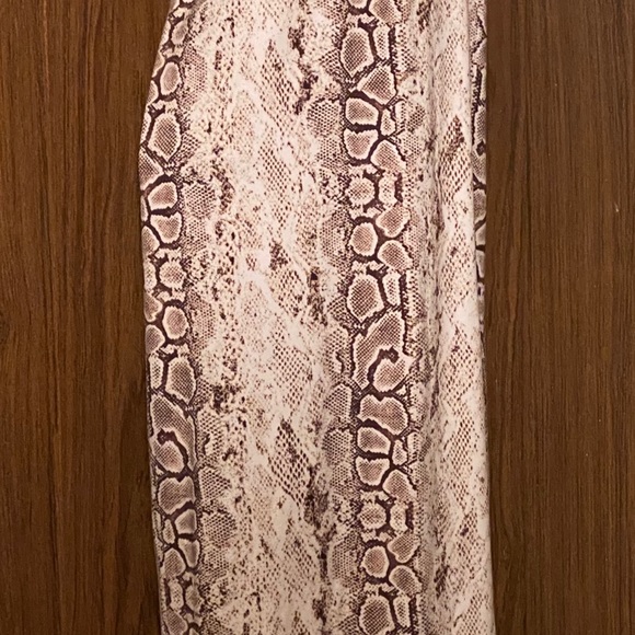 Brown snakeskin tube dress - Picture 3 of 3